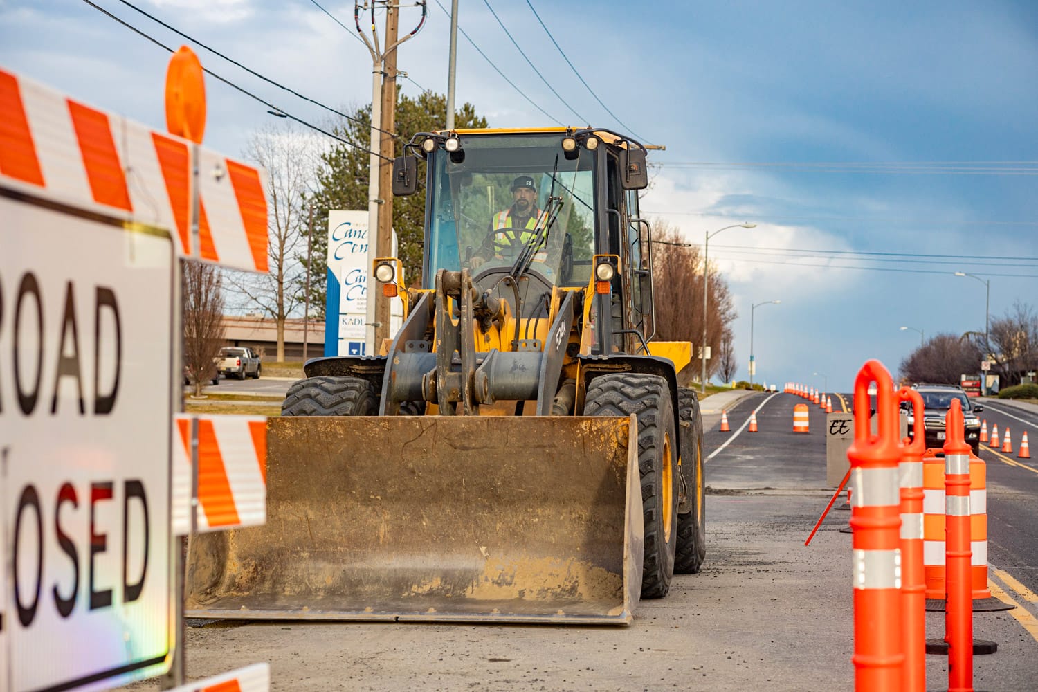 bulldozer road closed